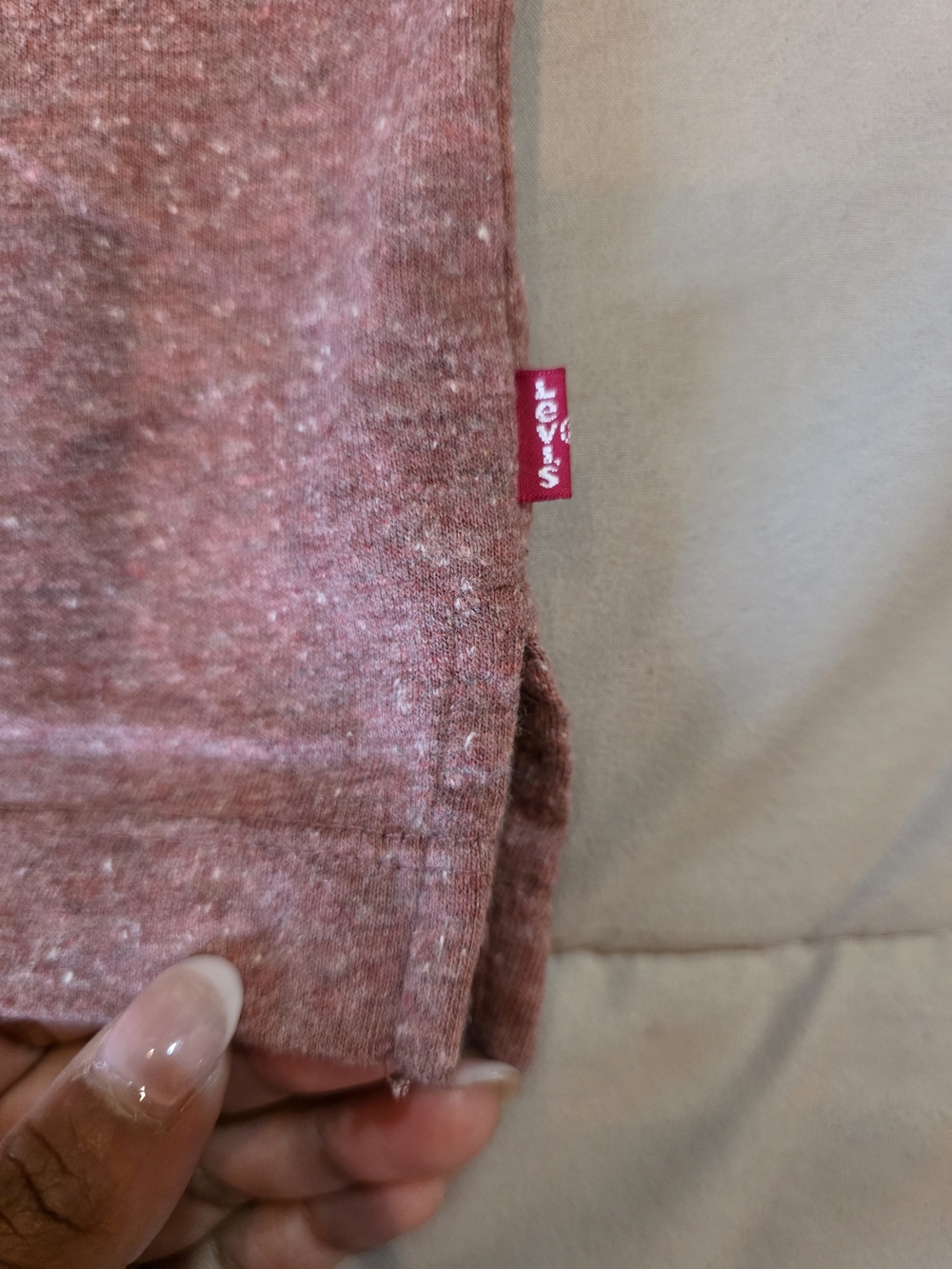 Levi's Women's Sleeveless Crewneck Tank - Heather Mauve - Picture 5 of 12